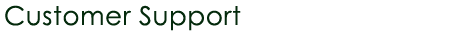 Customer Support
