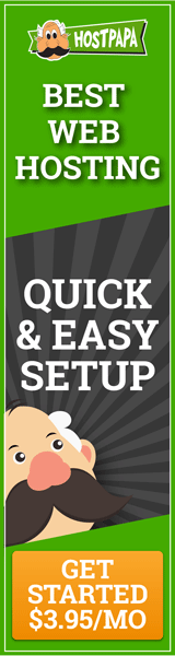 Shared Hosting - HostPapa - 160x600 - Dark