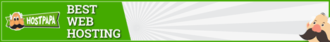 Shared Hosting - HostPapa - 468x60 - White