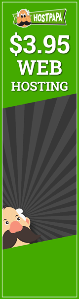 Shared Hosting - HostPapa - 160x600 - Dark