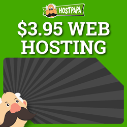Shared Hosting - HostPapa - 250x250 - Dark
