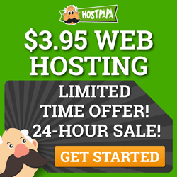 Shared Hosting - HostPapa - 250x250 - Dark