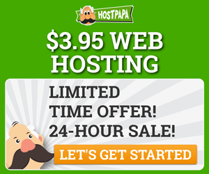 Shared Hosting - HostPapa - 300x250 - White