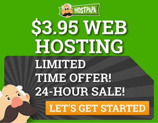 Shared Hosting - HostPapa - 320x250 - Dark
