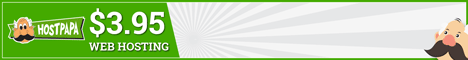 Shared Hosting - HostPapa - 468x60 - White