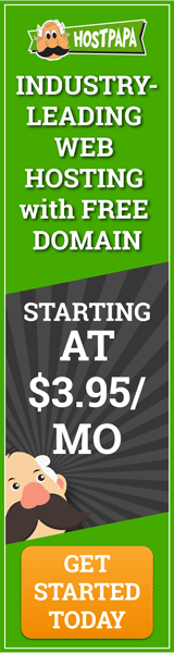 Shared Hosting - HostPapa - 160x600 - Dark