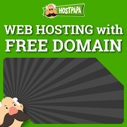 Shared Hosting - HostPapa - 250x250 - Dark
