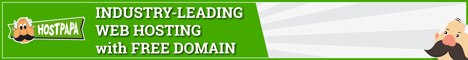 Shared Hosting - HostPapa - 468x60 - White
