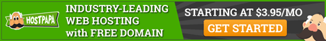 Shared Hosting - HostPapa - 468x60 - Dark