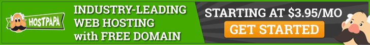 Shared Hosting - HostPapa - 728x90 - Dark